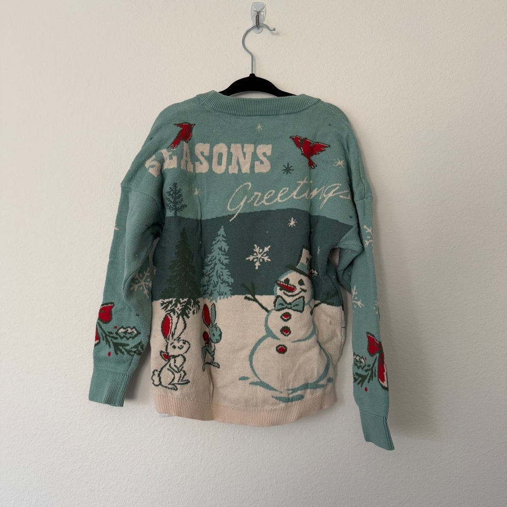 Disney Kids Green and Cream Sweater - Picture 5 of 5